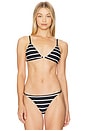 view 1 of 4 Bellamy Bikini Top in Black & White Stripe