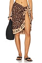 view 1 of 5 Eliza Sarong in Tan & Brown Leopard