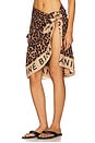 view 3 of 5 Eliza Sarong in Tan & Brown Leopard