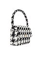 view 3 of 4 Nico Bag in Black And White Houndstooth