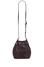 view 2 of 4 Mini Alana Bucket Bag in Burgundy Pebbled