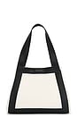 view 2 of 4 Cara Tote in Natural Canvas & Black