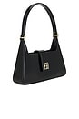 view 3 of 4 Lou Shoulder Bag in High-shine Black