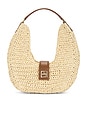 view 1 of 4 BOLSA DE OMBRO COM MONOGRAMA LOU in Natural & Cognac