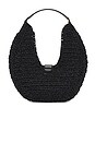 view 2 of 4 BOLSA DE OMBRO COM MONOGRAMA LOU in Black