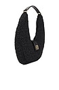 view 3 of 4 BOLSA DE OMBRO COM MONOGRAMA LOU in Black