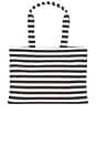 view 2 of 4 Lara Tote in Black & Natural Stripe