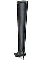 view 3 of 5 Faux Leather Over The Knee Hilda Boots in Black
