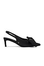 view 1 of 5 COM SALTO NINA in Black Satin