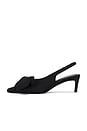 view 5 of 5 COM SALTO NINA in Black Satin