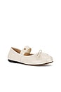 view 2 of 5 Jolie Flats in Bone Crinkled Patent