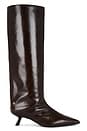 view 1 of 5 TALL HILDA WIDE SHAFT ブーツ in Dark Brown
