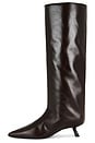 view 5 of 5 TALL HILDA WIDE SHAFT ブーツ in Dark Brown