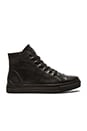 view 1 of 6 High Top Leather Sneakers in Black