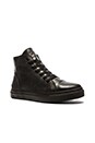 view 2 of 6 High Top Leather Sneakers in Black