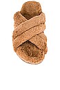 view 4 of 5 Lizzie Faux Fur Slide in Camel