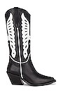 view 1 of 5 BOTTINES MID CALF TANIA in Black & White