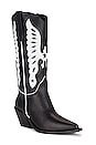 view 2 of 5 BOTTINES MID CALF TANIA in Black & White