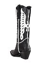 view 3 of 5 BOTTINES MID CALF TANIA in Black & White