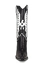 view 4 of 5 BOTTINES MID CALF TANIA in Black & White