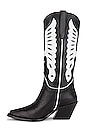 view 5 of 5 BOTTINES MID CALF TANIA in Black & White