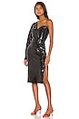 view 3 of 4 One Shoulder Sequin Dress in Black
