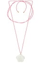 view 2 of 4 CHOKER COM PINGENTE FLOWER in Burnt Orange & Soft Pink