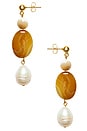 view 2 of 2 DESERT ドロップイヤリング in Butterscotch