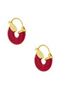 view 1 of 3 Petit Swell Hoop in Bright Red
