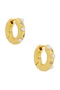 view 1 of 3 GEM 링 귀걸이 in Gold