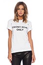 view 1 of 3 Fashion Circus Front Row Only T-Shirt in White