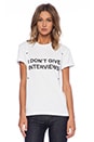 view 1 of 3 Fashion Circus Don't Give Interviews T-Shirt in White