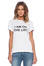view 1 of 3 Fashion Circus I am On List T-Shirt in White