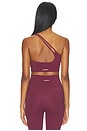 view 4 of 4 Ultimate Double Strap One Shoulder Bra in Damson Red