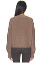 view 4 of 5 Button Up Cardigan in Walnut Brown