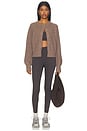 view 5 of 5 Button Up Cardigan in Walnut Brown