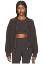 view 2 of 5 Collared Bomber Jacket in Coffee Bean