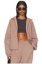 view 2 of 5 Raglan Storm Flap Track Jacket in Walnut Brown