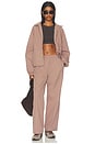view 6 of 5 Raglan Storm Flap Track Jacket in Walnut Brown