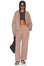 view 7 of 7 Cuffed Track Pants in Walnut Brown
