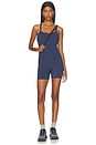view 5 of 4 Ultimate Low Cross Back Romper in Navy Blue