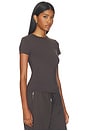 view 2 of 4 Ultimate Short Sleeve Top in Coffee Bean