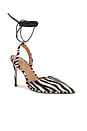 view 3 of 6 A-Line Lace Up Heel in Zebra