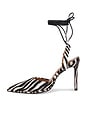 view 6 of 6 A-Line Lace Up Heel in Zebra