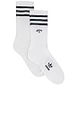 view 2 of 4 Socks in White & Grey Heather