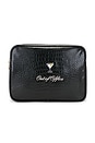 view 1 of 4 Out Of Office Martini Croc Pouch in Black