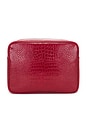 view 2 of 4 Travel Essentials Croc Pouch in Red