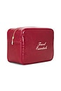 view 3 of 4 Travel Essentials Croc Pouch in Red