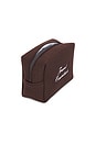 view 4 of 6 Travel Essentials Waffle Pouch in Chocolate