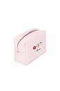 view 4 of 4 Bisous Waffle Pouch in Peony